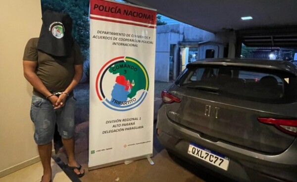 Detienen a un hombre con un vehículo robado en Brasil