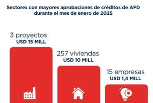 La industria encabeza la aprobaciones del créditos de la AFD