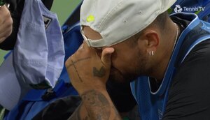 Versus / Kyrgios se retira desolado de Indian Wells por sus problemas de muñeca