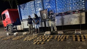 Senad detecta carga de marihuana en camión de cervezas en Yasy Cañy
