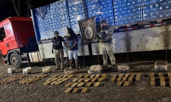 Senad detecta carga de marihuana en camión de cervezas en Yasy Cañy – Prensa 5