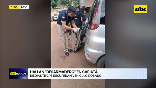 Detienen a tres hombres en un desarmadero tras persecución policial y recuperan auto robado - ABC Noticias - ABC Color