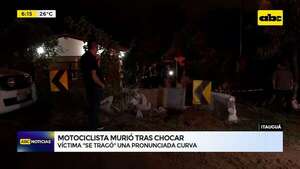 Video: Motociclista falleció tras violento choque contra muralla en Itaugúa - ABC Noticias - ABC Color
