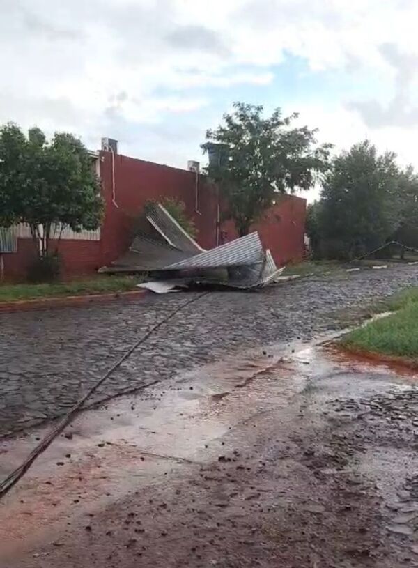 Temporal causa importantes daños materiales al Centro de la Asociación de Educadores del Paraná