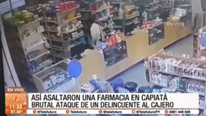 Así asaltaron una farmacia en Capiatá