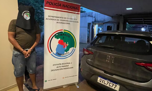 Cae paraguayo con vehículo robado en Brasil en CDE - OviedoPress