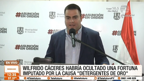 Wilfrido Cáceres habría ocultado una fortuna