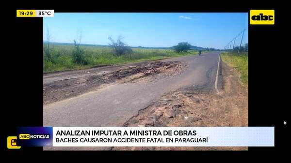 ¿Imputarán a la ministra de Obras Públicas?: cráteres en ruta causaron accidente fatal en Paraguarí - ABC Noticias - ABC Color