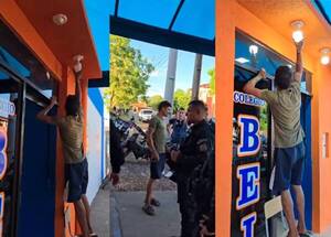 El tipo no es una “luz”: robó foco en las “narices” de los polis y lo obligaron a colocarlos de nuevo