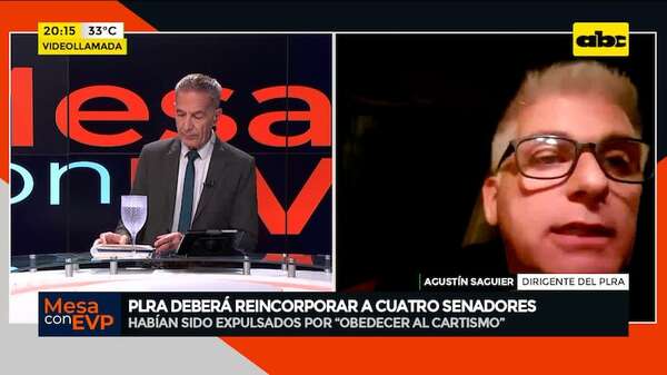 “Me da lástima que usen la justicia de esa manera”: Tribunal ordena reincorporar a senadores al PLRA - Mesa de Periodistas - ABC Color
