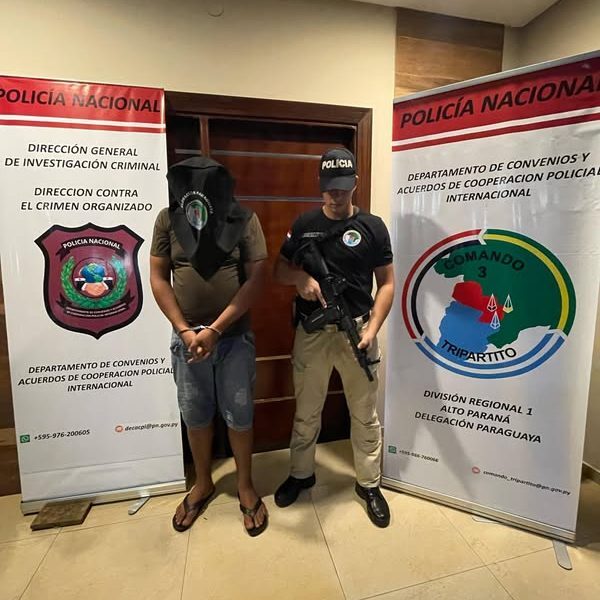 Cae joven compatriota con vehículo denunciado como robado en Brasil – Diario TNPRESS