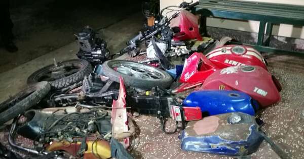 La Nación / Luque: hallan un desarmadero de motos robadas tras una persecución policial