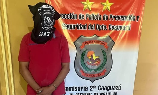 Detienen a hombre con cuatro órdenes de captura en Caaguazú - OviedoPress