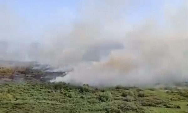 Reportan incendio en zona de San Bernardino