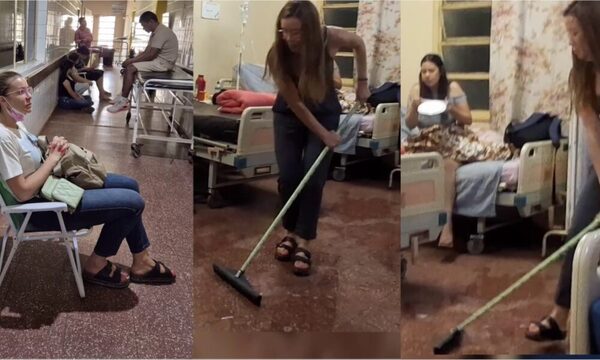 (VIDEO) ¡Dallys Ferreira sorprendió al rollo baldeando en un hospital!