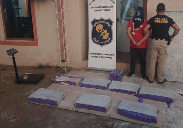 Detienen a hombre con más de 92 kilos de marihuana en Minga Guazú - ABC en el Este - ABC Color