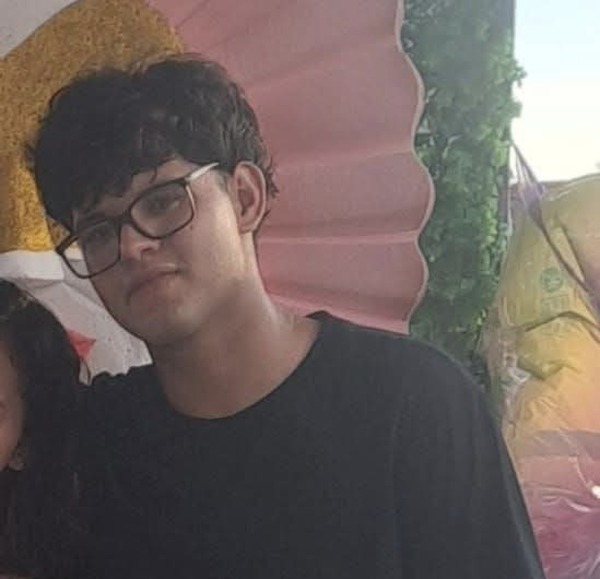 Piden ayuda para encontrar a Angelo, un joven de 17 años que está desaparecido