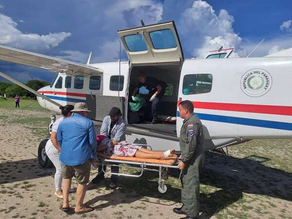 Bahía Negra: evacuación aérea para niña mordida por una serpiente - Noticias del Chaco - ABC Color