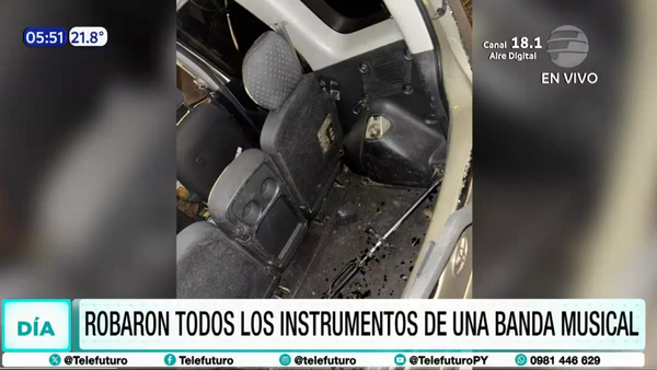 Banda musical perjudicada por asaltantes: “Nos arrebataron el sueño”