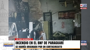 Incendio en sede del BNF en Paraguarí: No hay víctimas tras el siniestro