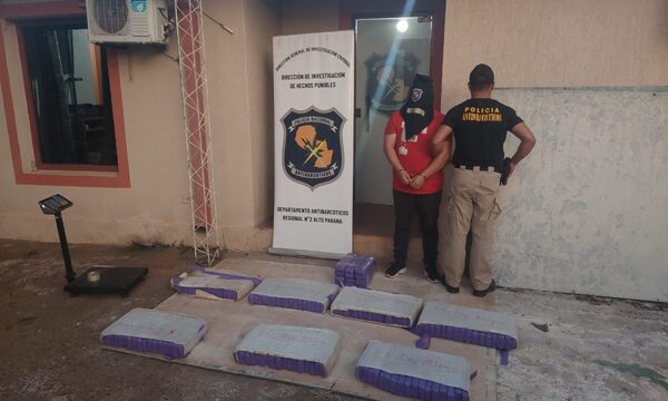 Detienen a hombre que transportaba más de 92 kilos de marihuana en Minga Guazú – Diario TNPRESS