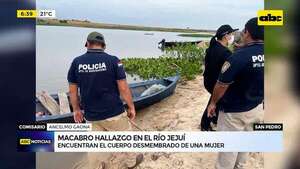 Hallan restos humanos en el río Jejuí: podrían pertenecer a mujer desaparecida en San Pedro   - ABC Noticias - ABC Color