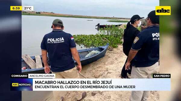 Hallan restos humanos en el río Jejuí: podrían pertenecer a mujer desaparecida en San Pedro - ABC Noticias - ABC Color