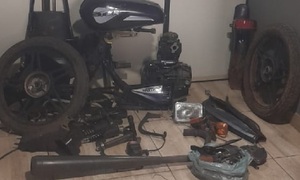Recuperan desarmada una moto robada e identifican al autor, en J. Eulogio Estigarribia - OviedoPress