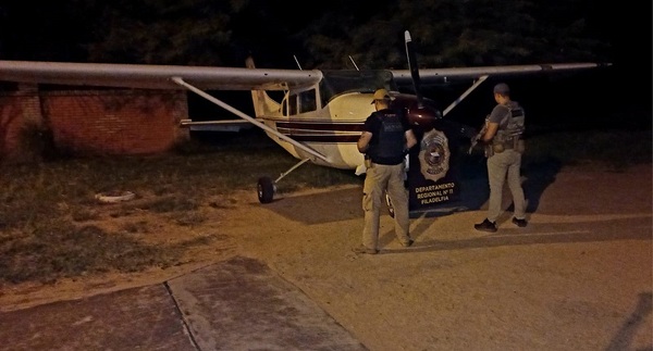 SENAD incautó presunta «narco-avioneta» en Filadelfia
