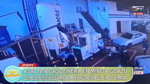 Encapuchados asaltan estación de servicios y se llevan G. 60 millones en Minga Guazú
