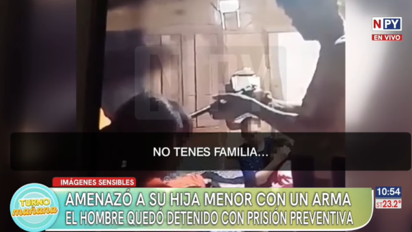 ¡De terror! Amenazó a su hija con un rifle dentro de su propia vivienda en Limpio