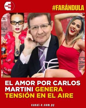 El amor por Carlos Martini genera tensión en el aire