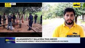 Video: allanamiento, balacera y detención de presunto abigeo en Alto Verá - ABC Noticias - ABC Color