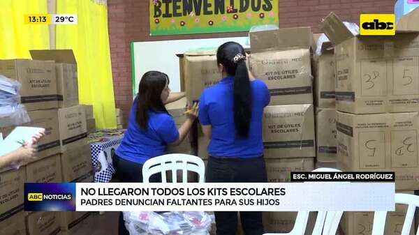 Video: siguen faltando kits escolares tras dos semanas del inicio de las clases - ABC Noticias - ABC Color