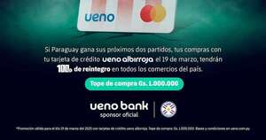 La Nación / Una promo nunca antes vista: si Paraguay gana sus dos partidos, ueno reintegra el 100% de tus compras