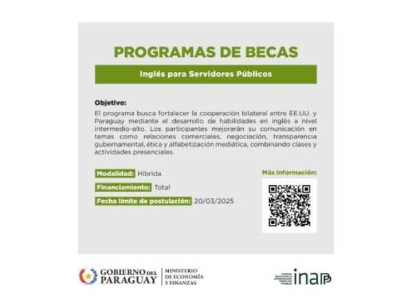 Extienden plazo de postulación a becas de inglés para servidores públicos - .::Agencia IP::.