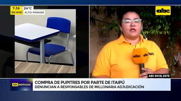 Video: Denuncia penal por millonaria adjudicación de compra de sillas en Itaipú - ABC TV - ABC Color