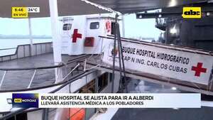 Video: Inicia el primer viaje del buque hospital de la Armada para brindar asistencia médica - ABC Noticias - ABC Color