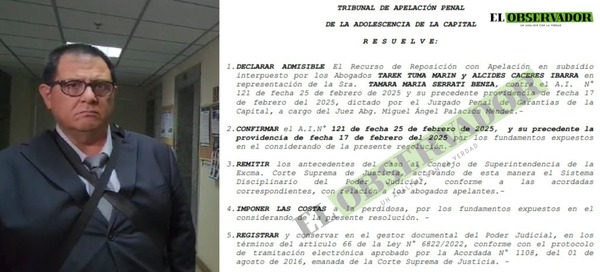 Remiten a CSJ antecedentes de abogado Tarek Tuma por continuas dilaciones en causa de estafa