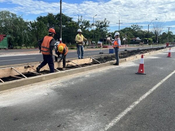 AVANZAN LAS MEJORAS EN LA RUTA PY08 EN ZONA DE CARAYAO