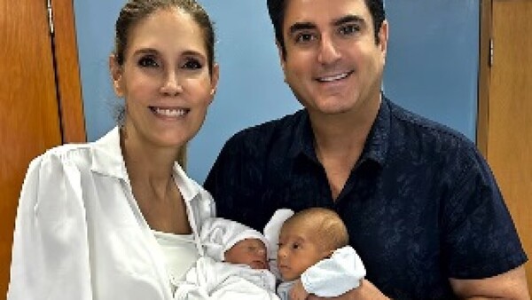 Sanie López Garelli presentó en sociedad a sus mellizos Christian y Didier