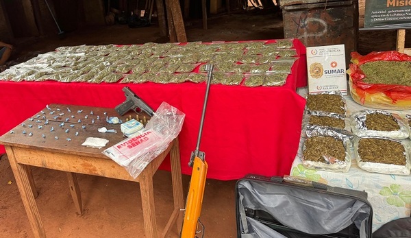 SENAD capturó a 4 personas y desarticuló «Mercado de drogas»