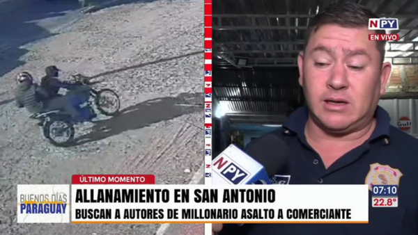 Detienen a un menor y a un cómplice por el robo de G. 230 millones a un comerciante