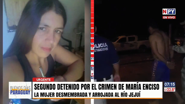 Cae segundo sospechoso del desmembramiento de una mujer hallada en el río Jejuí