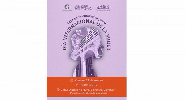 Invitan a acto conmemorativo por el Día Internacional de la Mujer