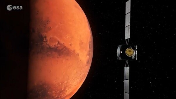 La nave Hera completa con éxito su sobrevuelo a Marte para continuar rumbo a su destino