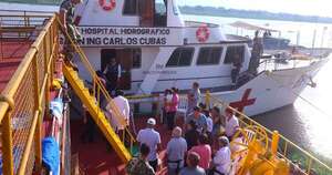 La Nación / Buque Hospital de la Armada brindó servicio a la postergada ciudad de Alberdi