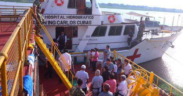 La Nación / Buque Hospital de la Armada brindó servicio a la postergada ciudad de Alberdi