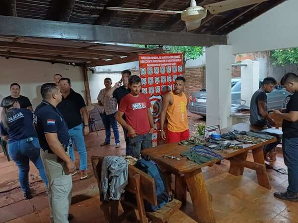 Policía aborta supuesto plan de asalto en Guairá tras captura de sospechosos - Policiales - ABC Color
