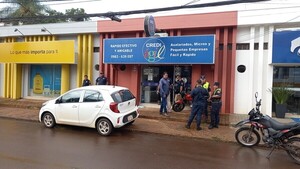 Motoasaltantes se alzan con unos G. 40 millones de casa de crédito en Pedro Juan Caballero